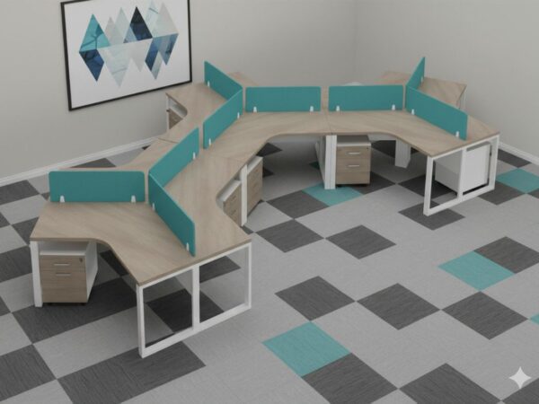 Aura 9 Person Workstation