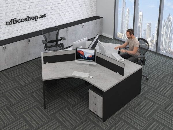 3 person workstation dubai