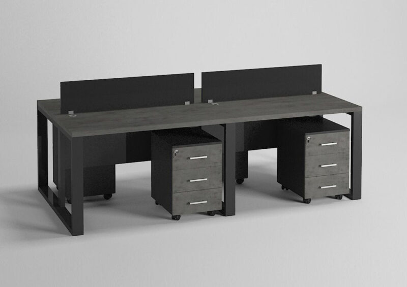 4 Person Workstation Desk