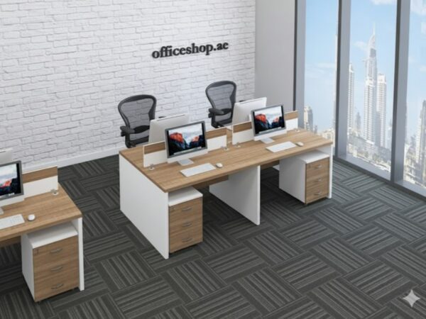 4 person workstation desk dubai