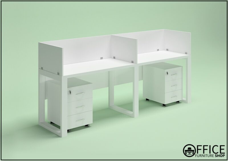 2 person office workstation