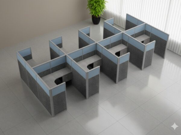 Allegro Workstation With Acoustic partition