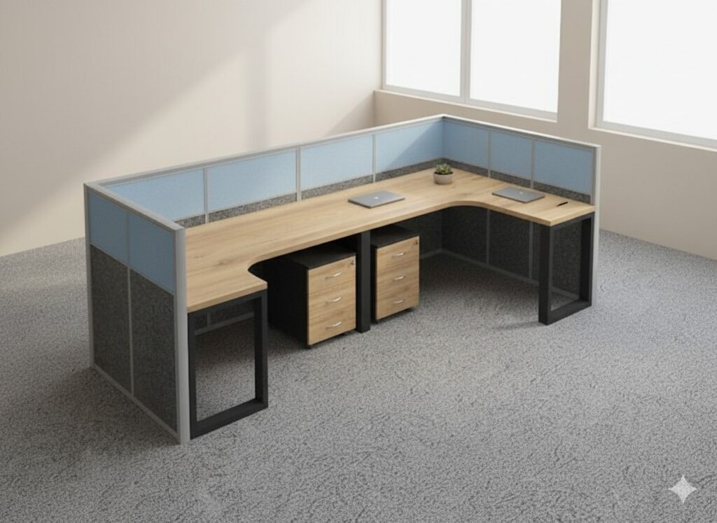 2 Person Workstation - Two or Dual Workstation Desk in Dubai