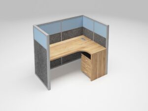 Boe 1 person workstation with side partition