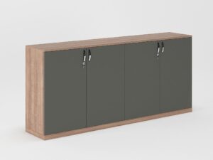 4 door wooden storage cabinet