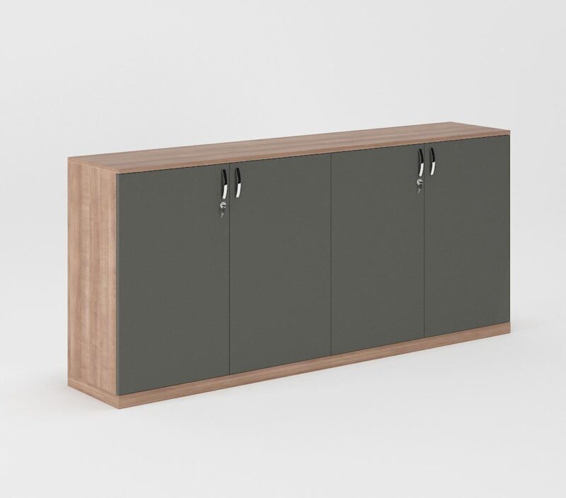 4 door wooden storage cabinet