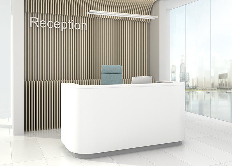 Curved Reception Desk