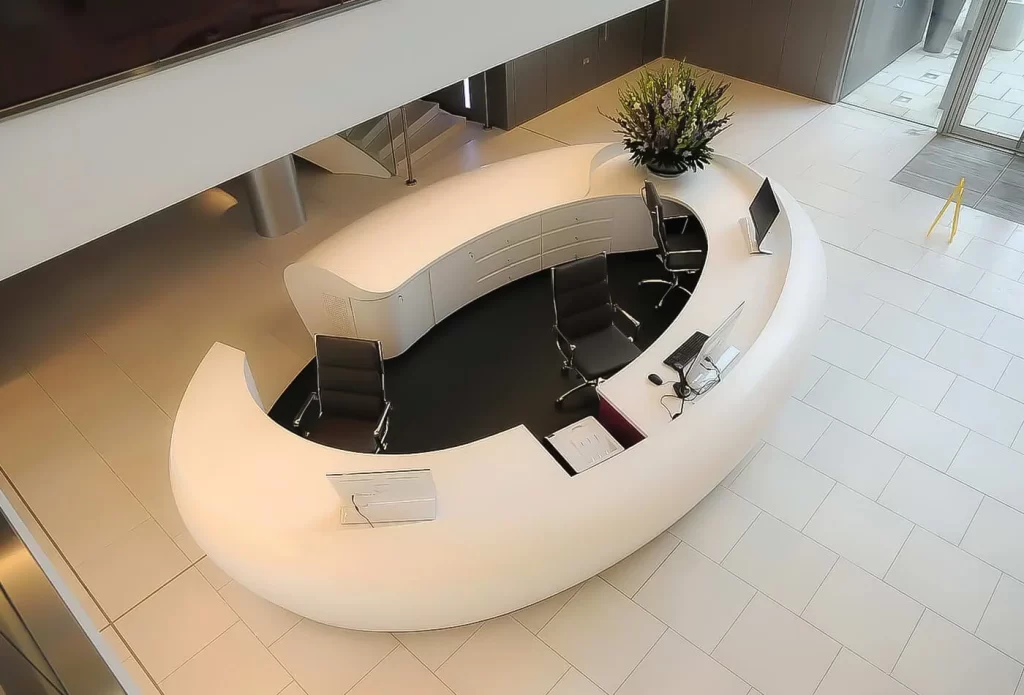 Curved Reception Desk