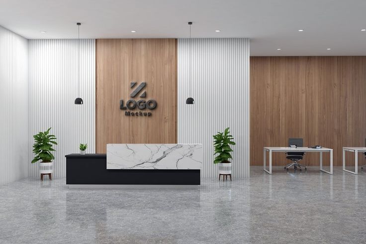 office furniture with logo and brand name