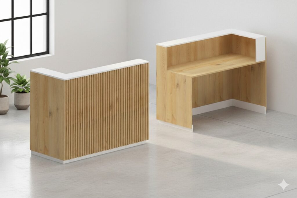 Basic Reception Desk Simple Reception Desk in Dubai at Budget Price - Custom Made